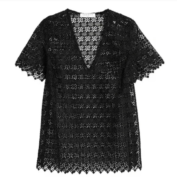 Sandro Alys Black Lace Blouse - Picture 8 of 8